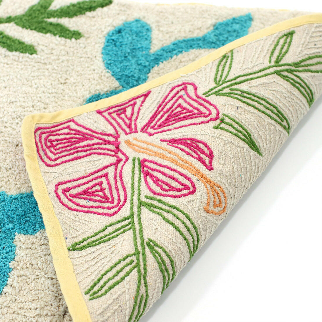 亀と花柄 マット