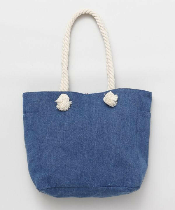 ROPE PLUMERIA DENIMU TOTE.