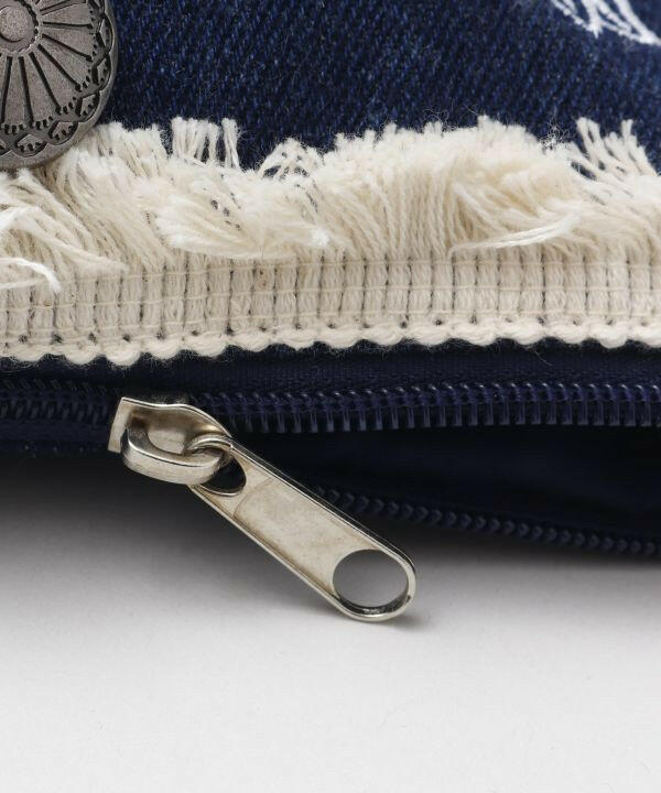 ROPE PLUMERIA DENIMU POUCH.