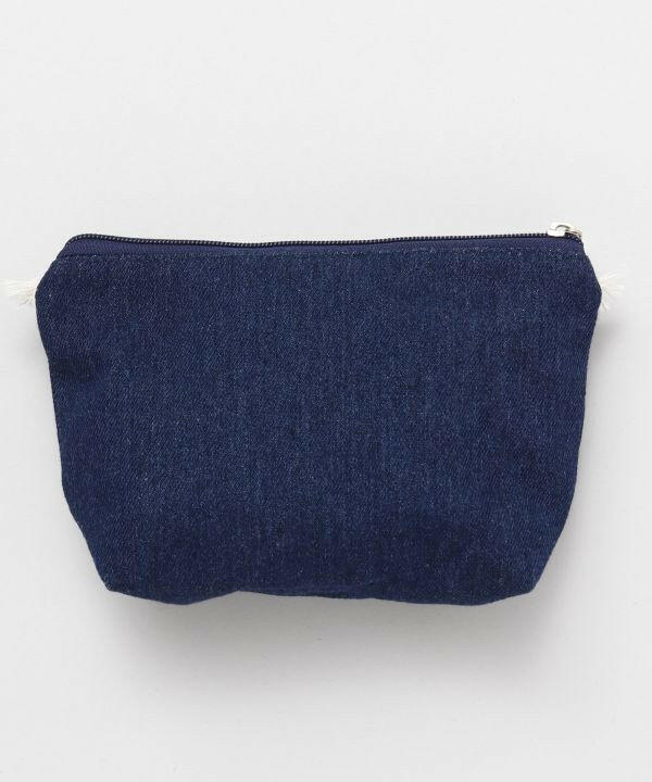 ROPE PLUMERIA DENIMU POUCH.
