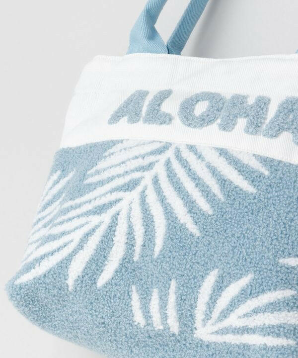 ヤシの葉っぱ柄レディースバッグ