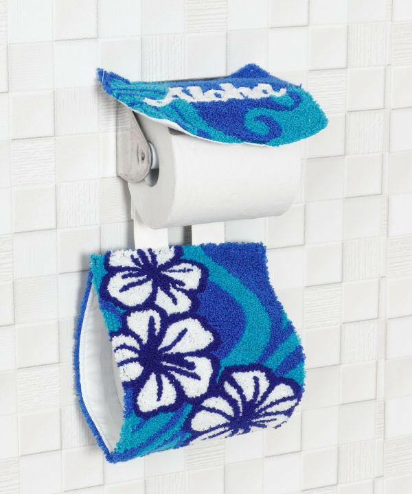 HIBISCUS ROLL PAPER HOLDER.
