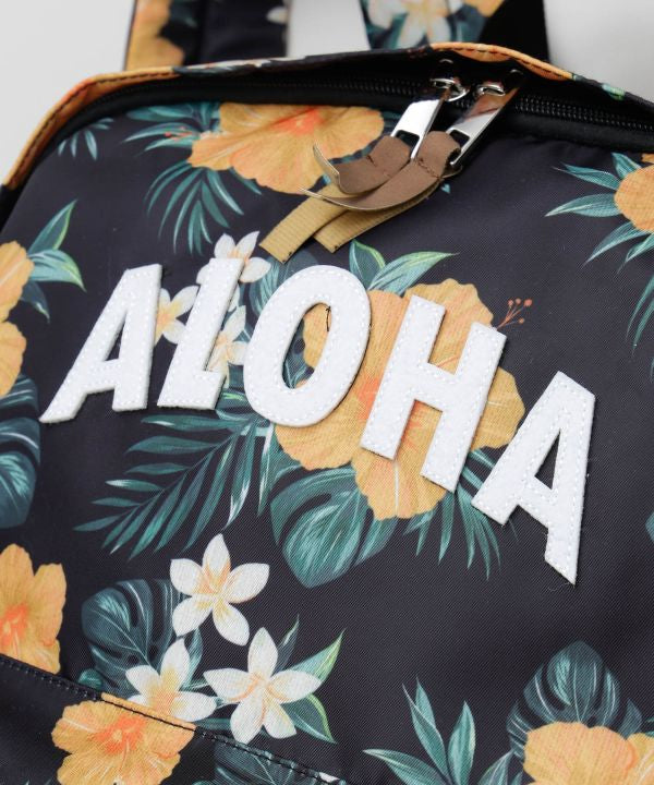 リュック ハワイ柄 ALOHA|クッションショルダー 通勤バッグ