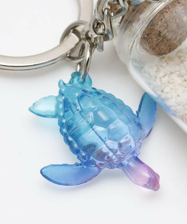HONU BOTTLE KEY RING BLUE.