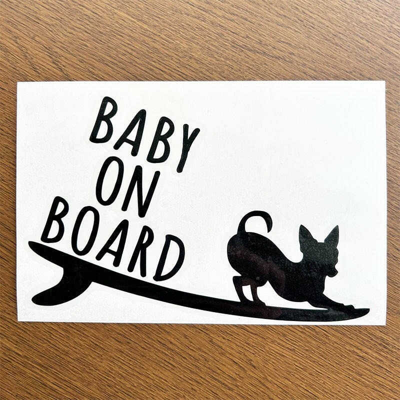 チワワのステッカー 犬 抜き型ステッカー