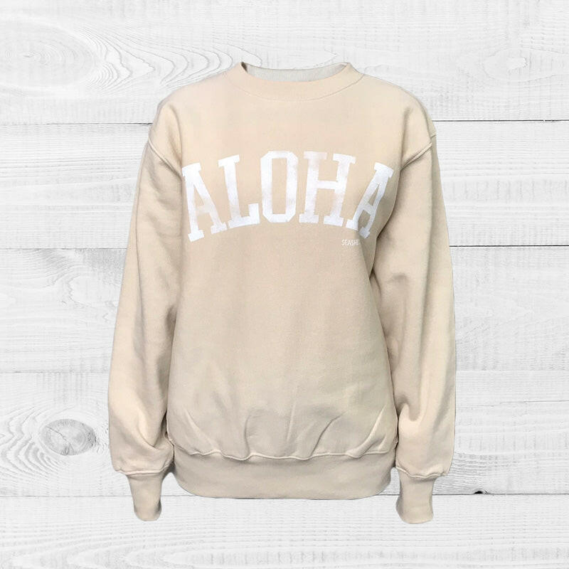 SWEAT ALOHA VINTAGE SAND BEIGE.