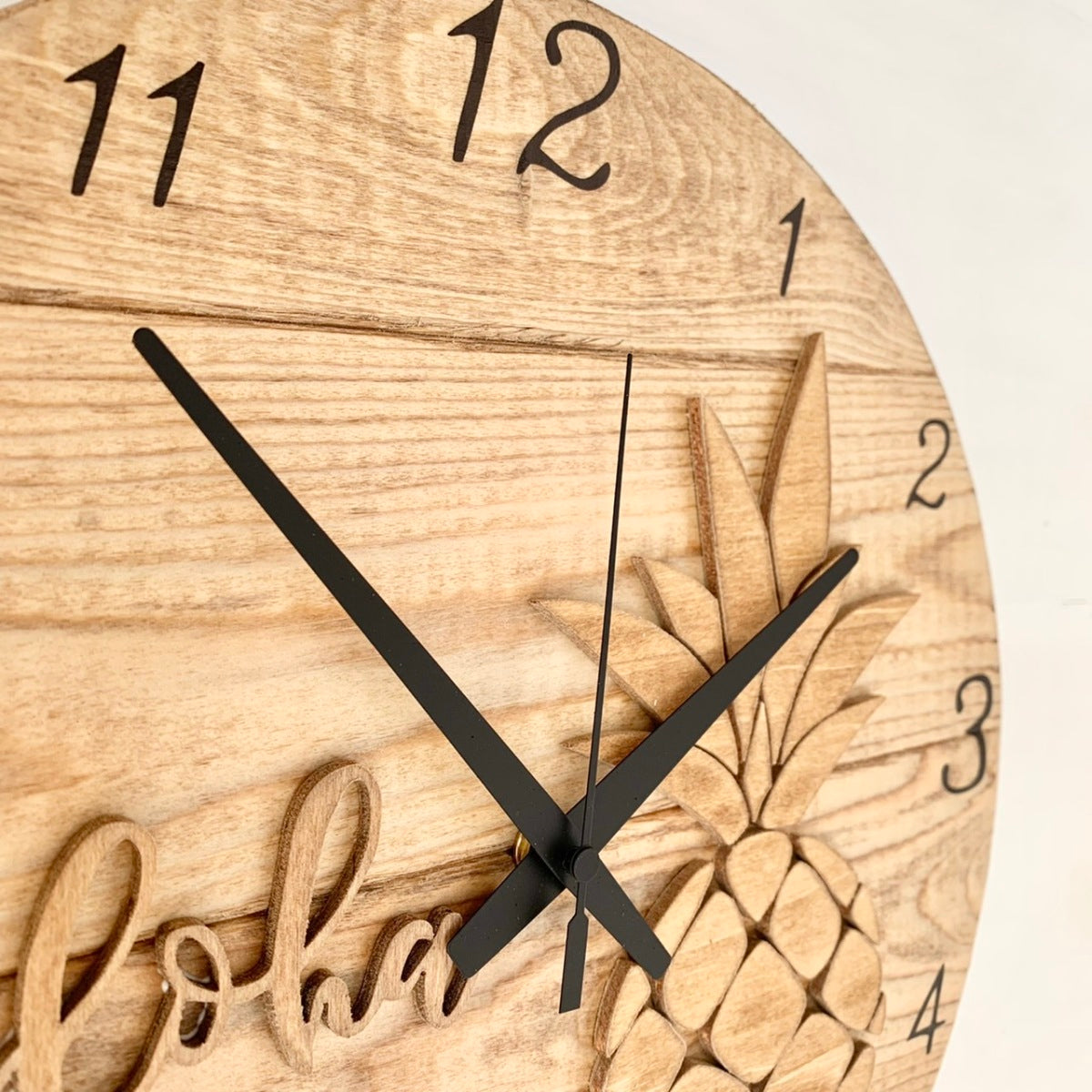 ハンドメイド時計黒い針