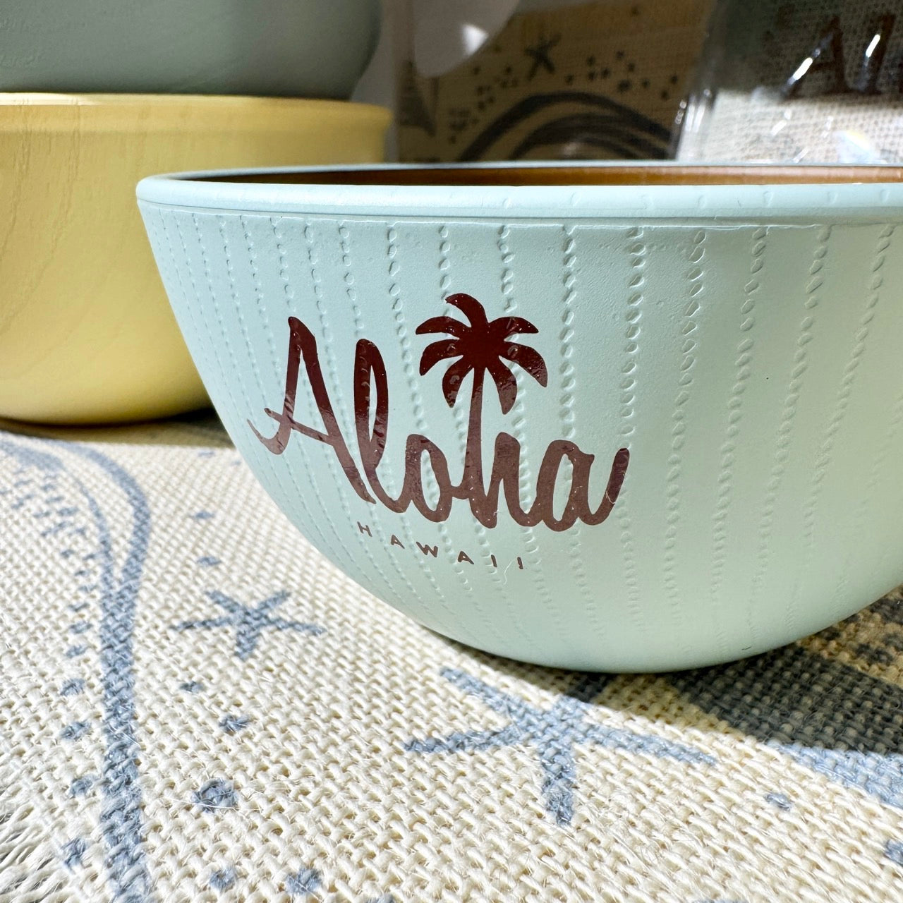 ハワイアン食器 ブルーパステル