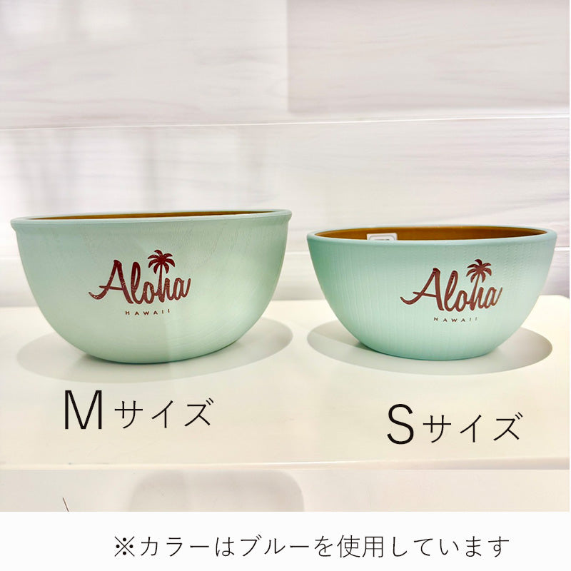ハワイアン食器 サイズ見本