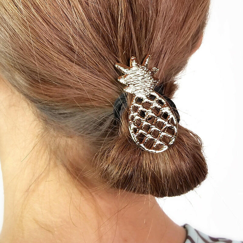 パイナップルのハワイアン髪留め