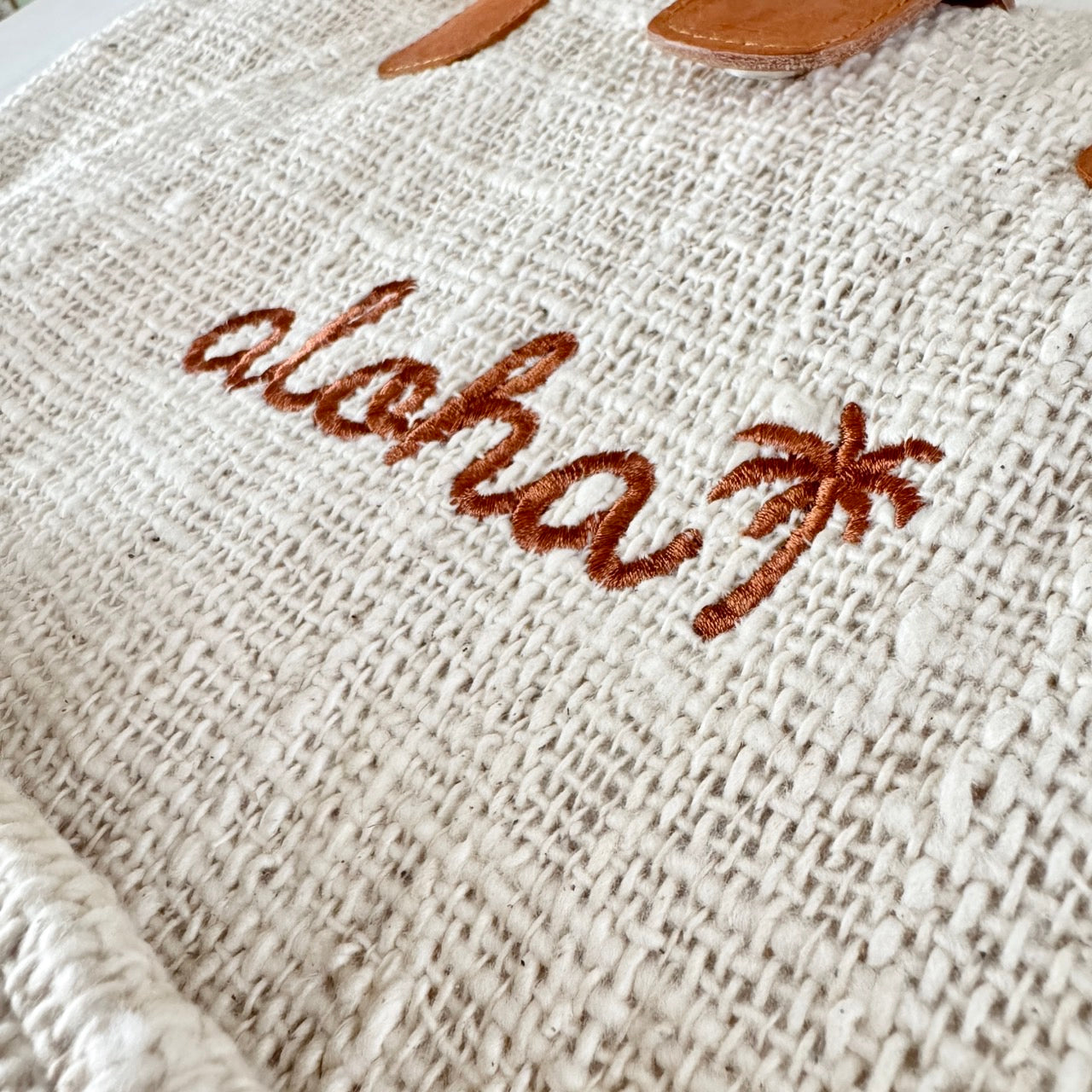 aloha 刺繍おしゃれトート