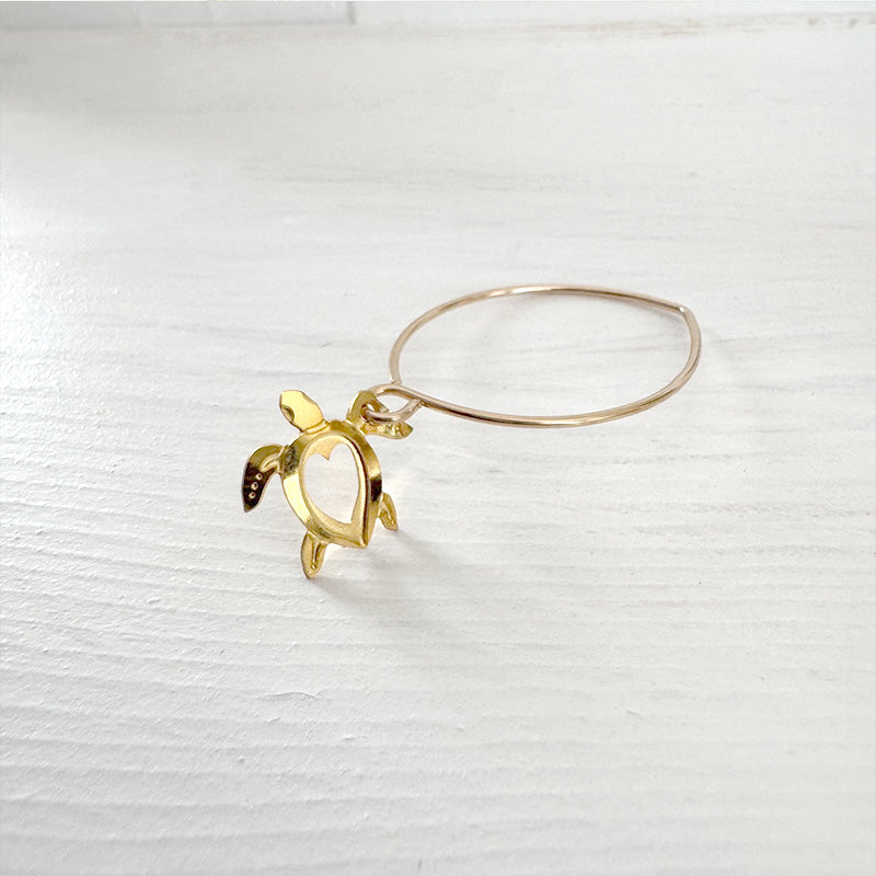 14K ピアス ホヌ