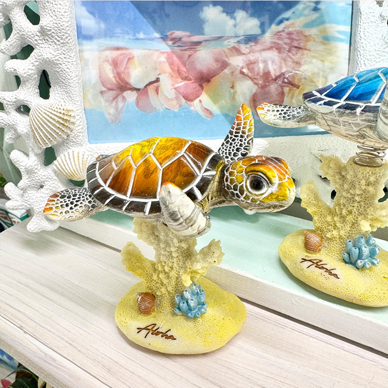 ウミガメのフィギュア ダッシュボード人形