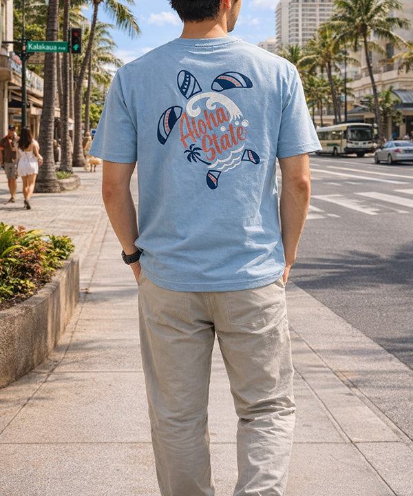 アロハステート ホヌプリントTシャツ｜ハワイアン サーフカジュアル