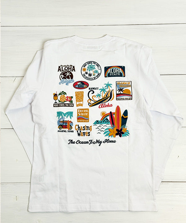 ハワイアンロンT 長袖Tシャツ ユニセックス