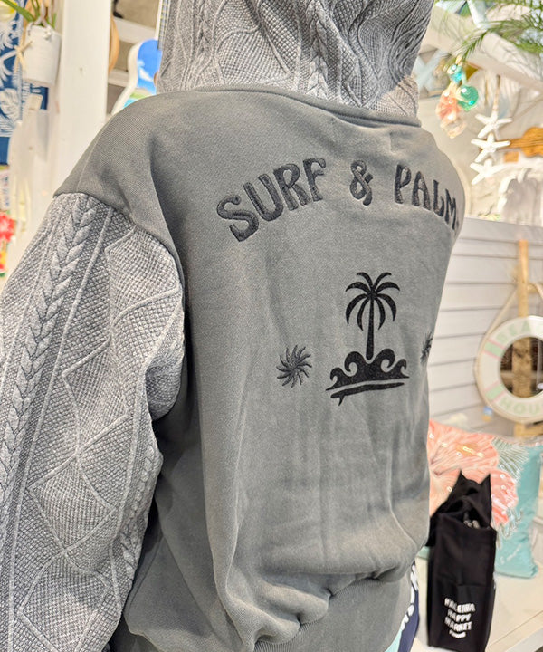 HAWAIIAN HOODIE DAMIAN CHARCOAL