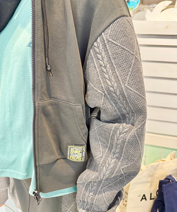 HAWAIIAN HOODIE DAMIAN CHARCOAL