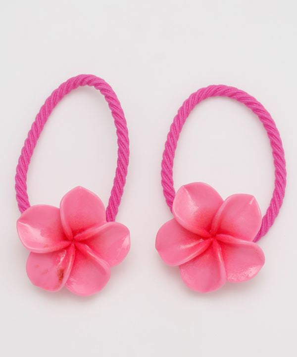 プルメリア/ヘアゴム/ハワイアン/花/レディース