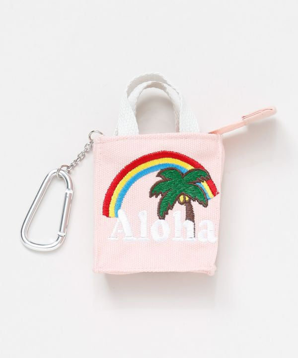 ハワイアンキーホルダー ヤシの木 虹