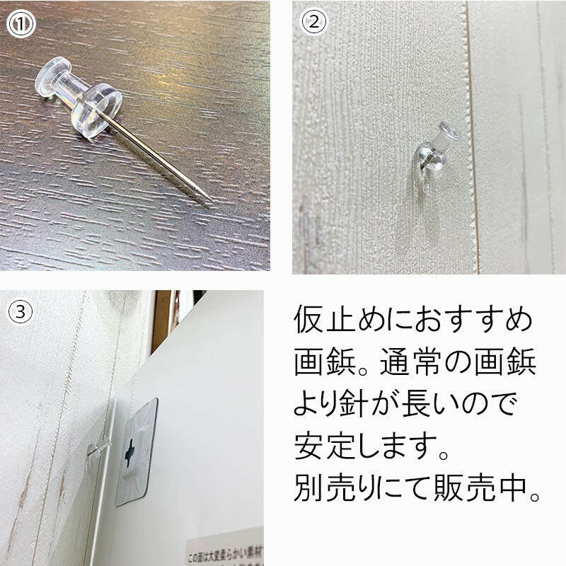 長い画鋲 壁掛け