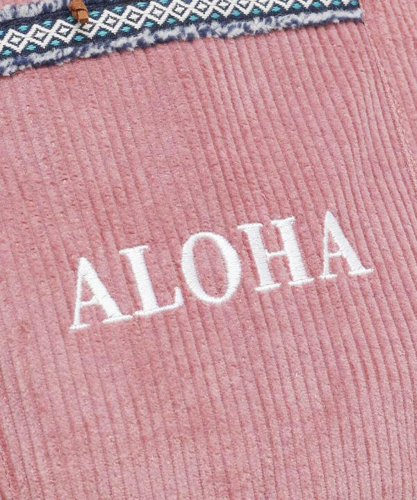 アロハ刺繡トート レディース