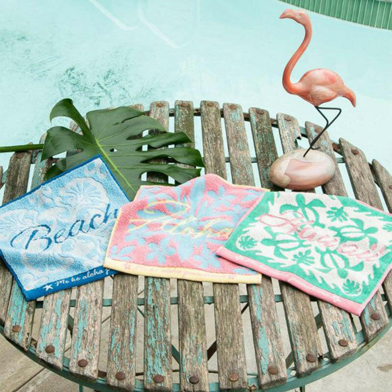 ハワイアンキルト柄はんかち