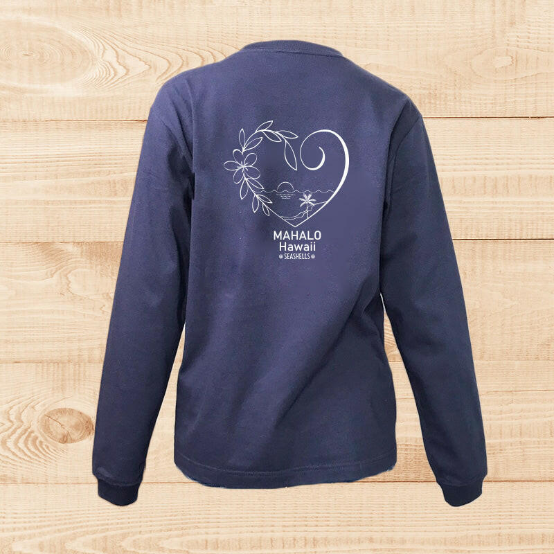 LONG SLEEVE SHIRT HEART-BEACH NATURAL