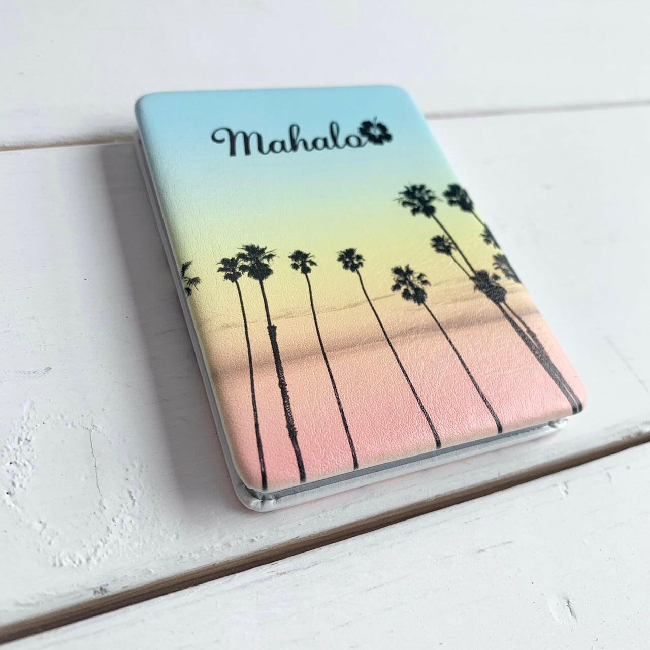 コンパクトミラー SUNSET PALM TREE