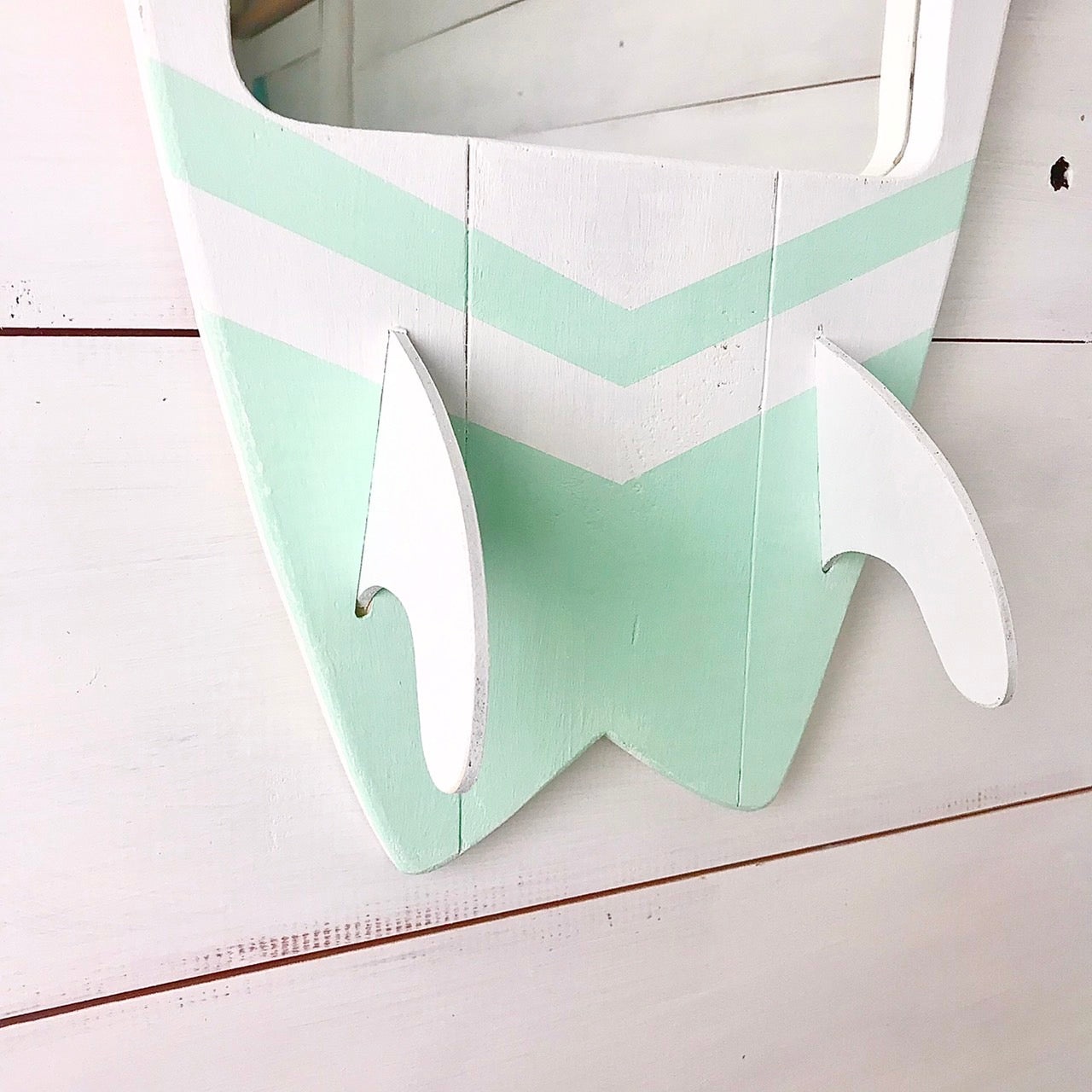 SURF BOARD MIRROR WHITE-lime