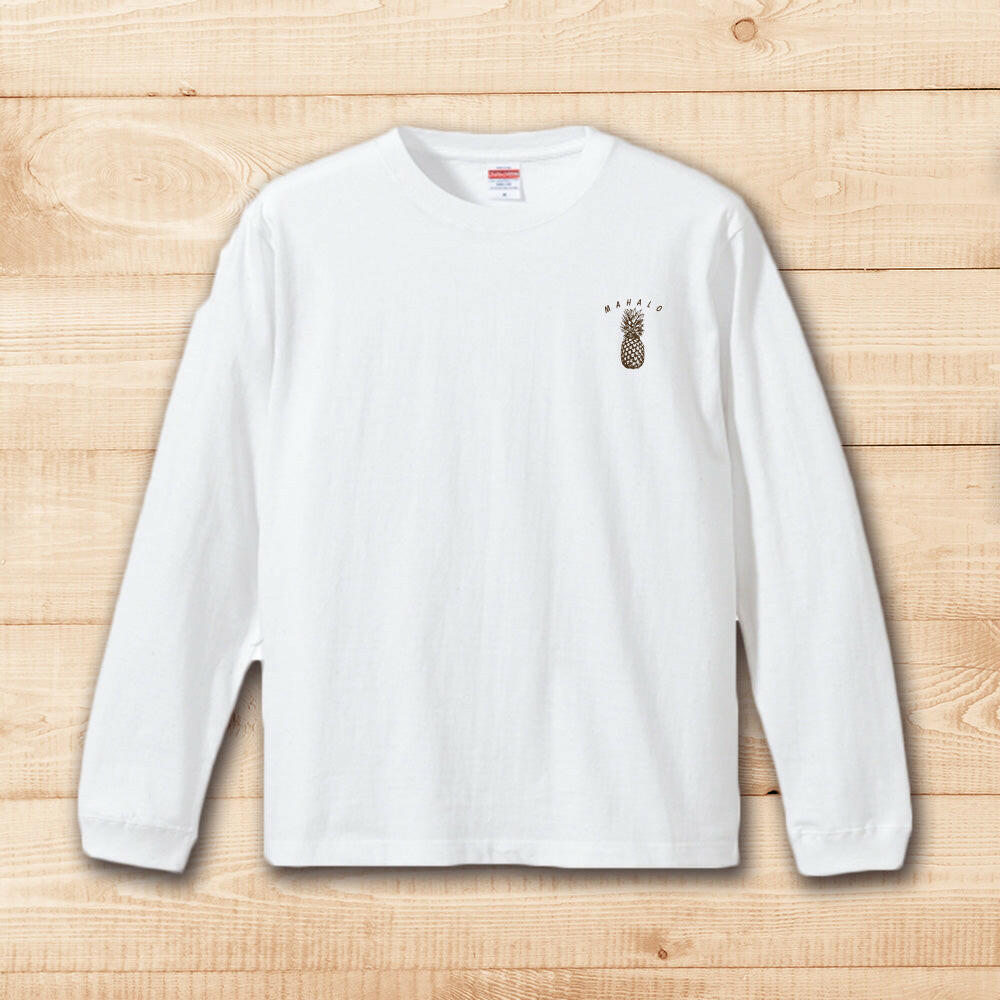 LONG SLEEVE SHIRT PINEAPPLE WHITE
