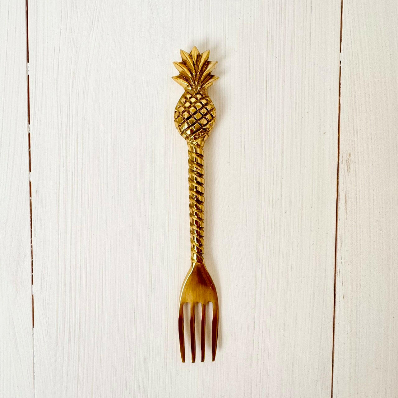 金のフォーク パイナップル柄