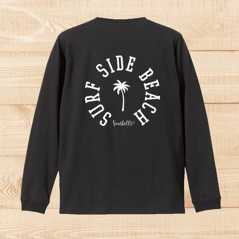LONG SLEEVE SHIRT PALM BLACK.