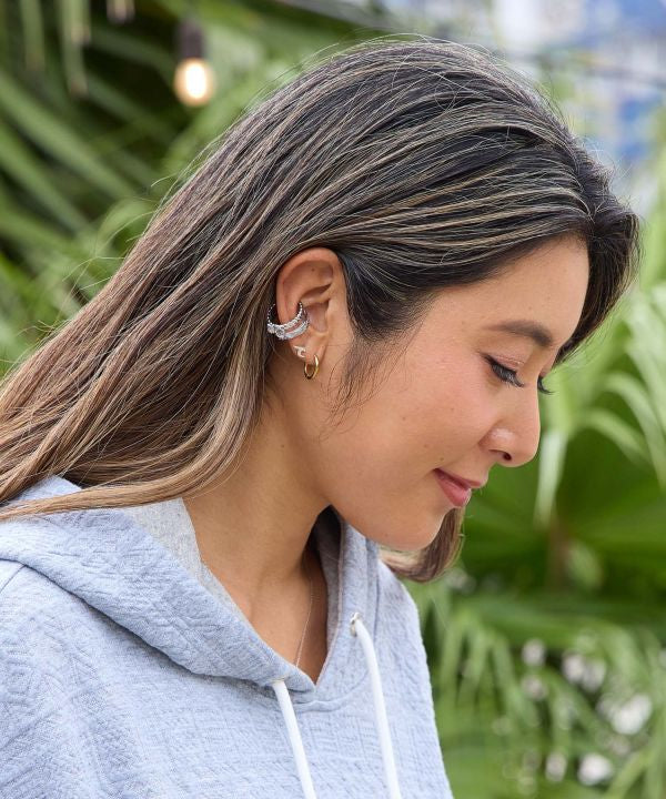 HAWAIIAN RING HAIBISCUS 2WAY SILVER