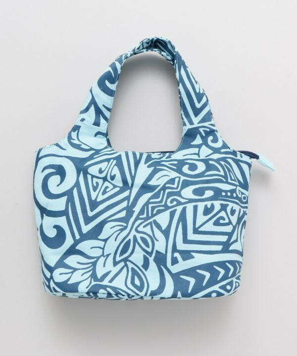 水色のトートバッグ ハワイアン