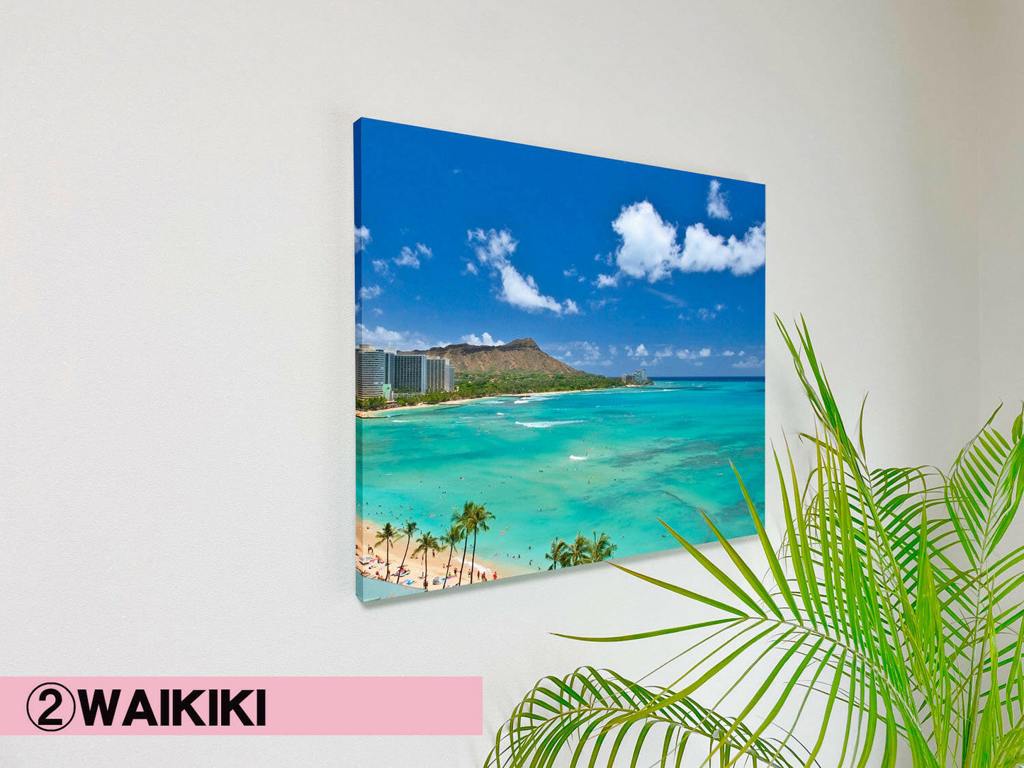 ダイヤモンドヘッド風景 アートキャンバス