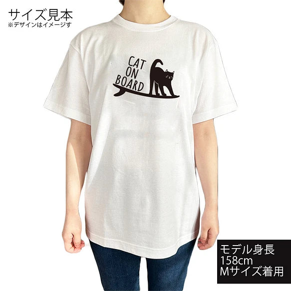 ハワイアンデザインTシャツ SURF CAT ユニセックスサイズ