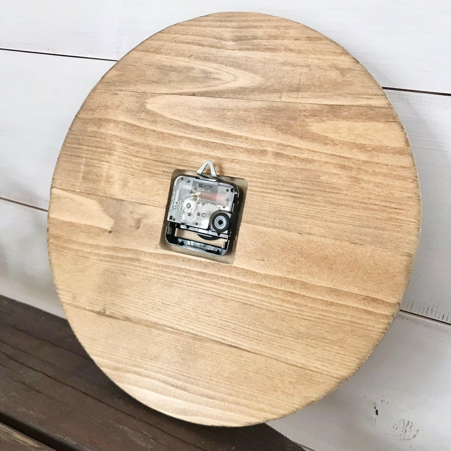 ラウンド木製ハワイアン時計