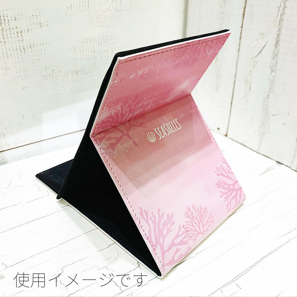 折りたたみスタンドミラー PLUMERIA RED.