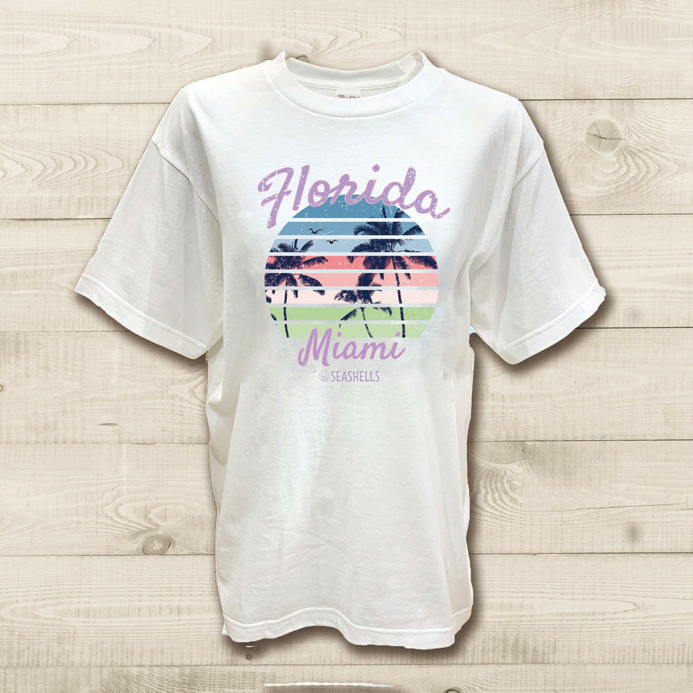 ハワイアンデザインTシャツ FLORIDA　ユニセックスサイズ