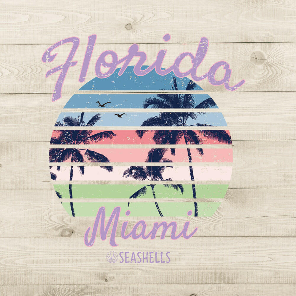 ハワイアンデザインTシャツ FLORIDA ユニセックスサイズ.