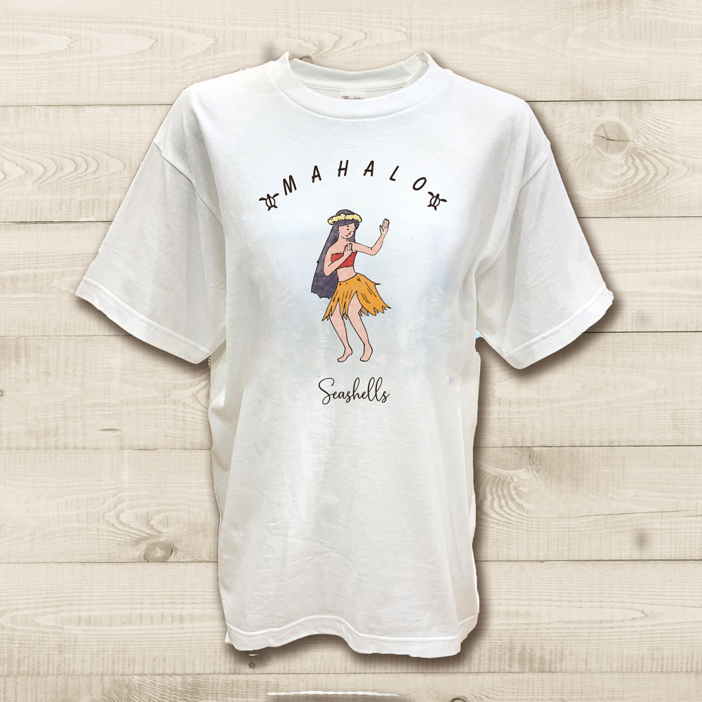 ハワイアンデザインTシャツ FULAGIRL　ユニセックスサイズ