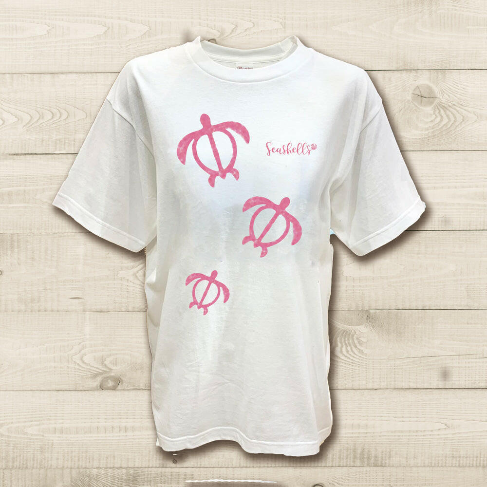 ハワイアンデザインTシャツ HONU OYAKO ユニセックスサイズ.