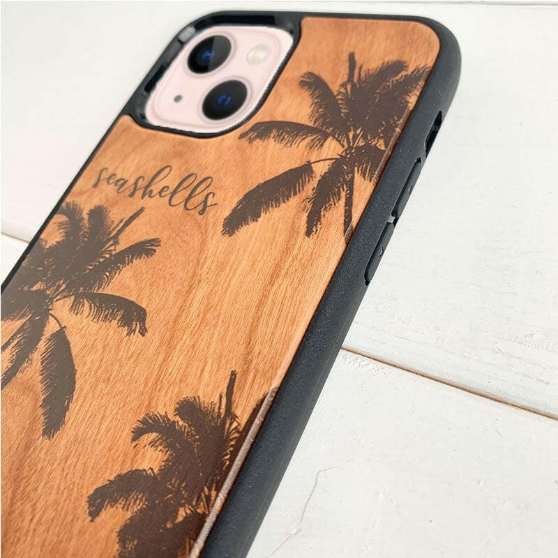 ヤシの木 ハワイアン iphoneウッドケース