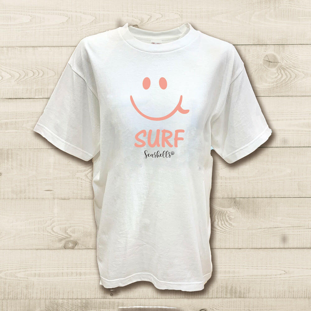ハワイアンデザインTシャツ smileSURF ORANGE ユニセックスサイズ