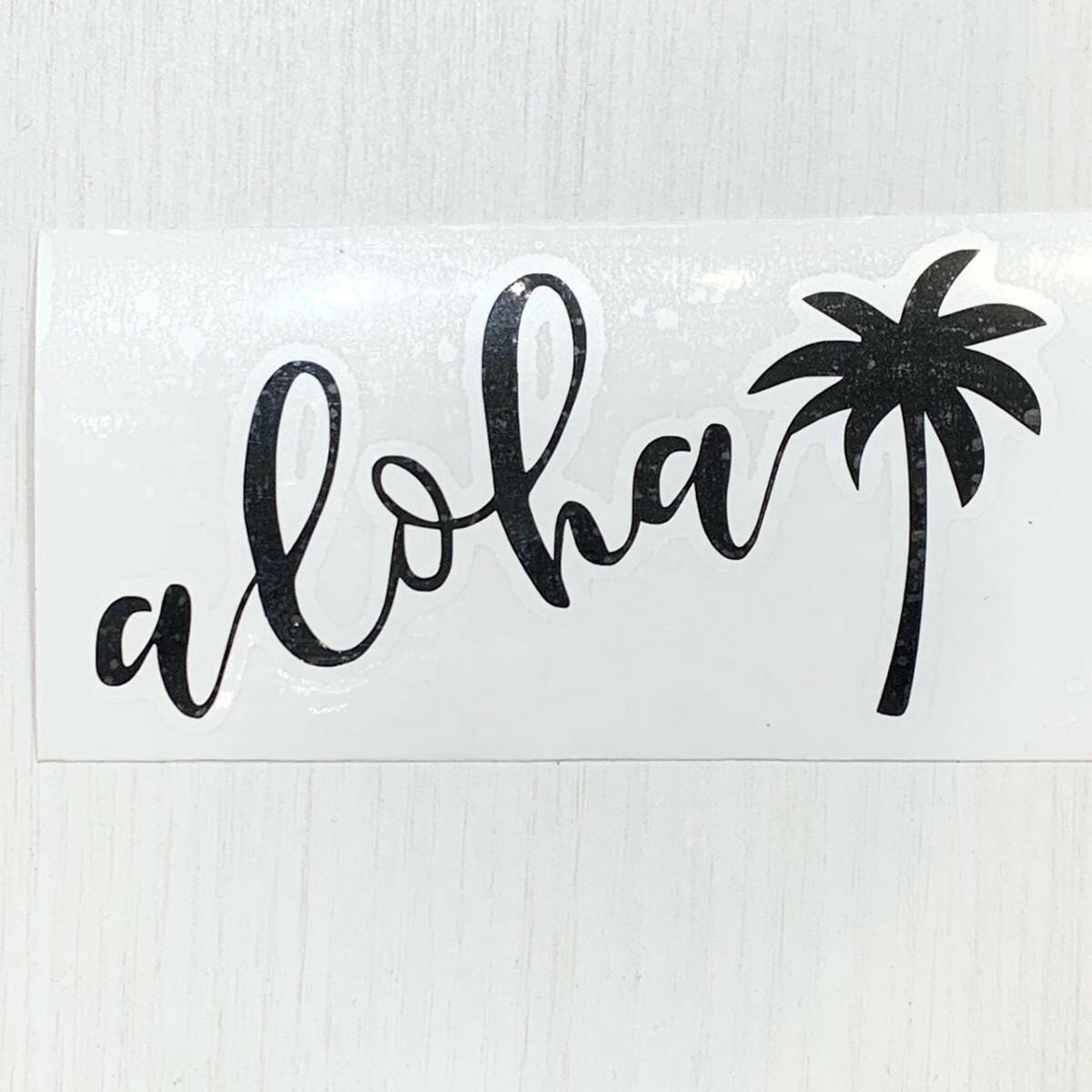 ハワイアンステッカー ALOHA