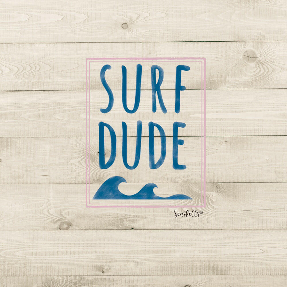 ハワイアンデザインTシャツ SURF DUDE ユニセックスサイズ