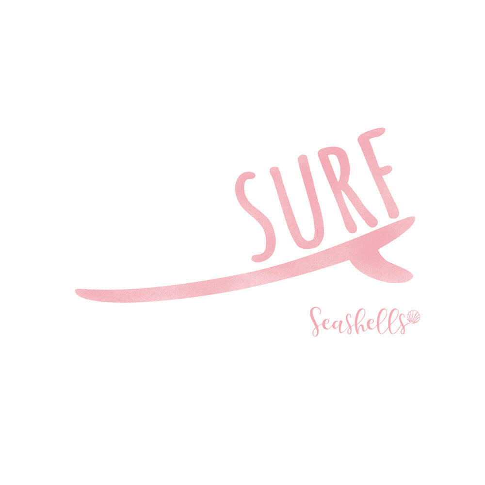 ハワイアンデザインTシャツ SURFBOARD ROGO PINK ユニセックスサイズ