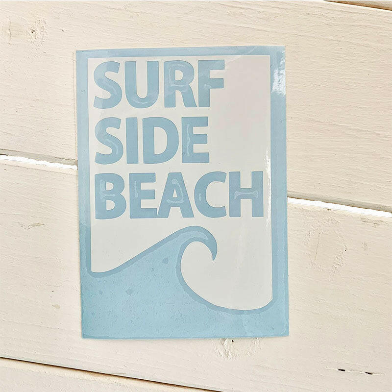 ハワイアンステッカー WAVE SURF SIDE BEACH SQ