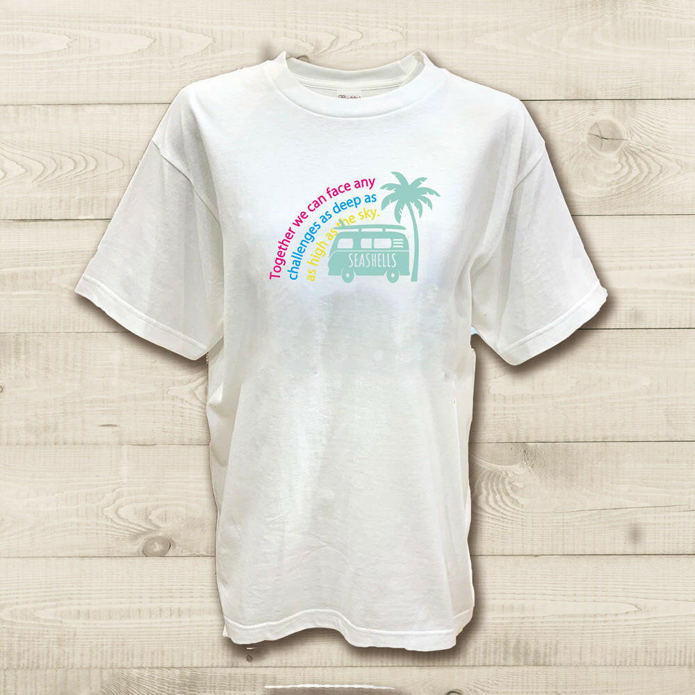 ハワイアンデザインTシャツ WAGEN BUS SB pastel GR　ユニセックスサイズ