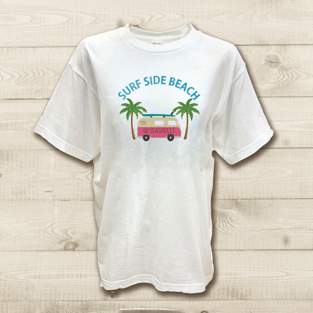 ハワイアンデザインTシャツ WAGEN BUS PALM　ユニセックスサイズ